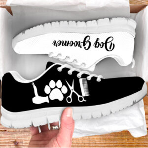 Dog Groomer Shoes Love Black White…