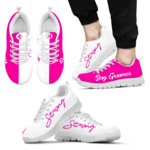 Dog Groomer Shoes Strong Pink White Sneaker Walking Shoes Best Shoes For Dog Lover Best Gift For Dog Mom 2