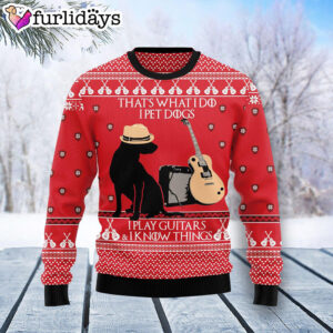 Dog Guitar Christmas Gift Ugly Christmas…