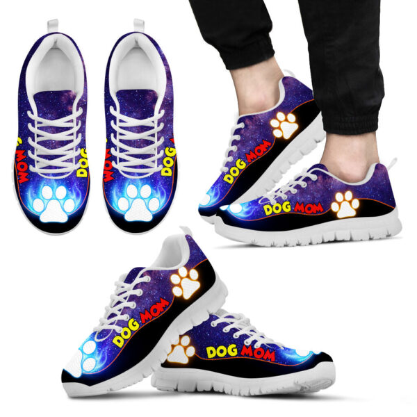 Dog Mom Shoes Bright Galaxy Sneaker Walking Shoes – Best Shoes For Dog Lover – Best Gift For Dog Mom