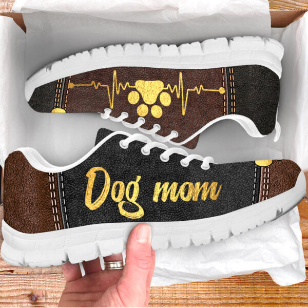 Dog Mom Shoes Leather Bg Sneaker Walking Shoes – Best Shoes For Dog Lover – Best Gift For Dog Mom