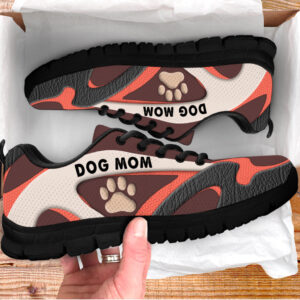Dog Mom Shoes Leather Brown Sneaker Walking Shoes Best Shoes For Dog Lover Best Gift For Dog Mom 3