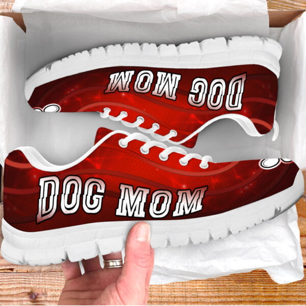 Dog Mom Shoes Lighting Red Background Sneaker Walking Shoes – Best Shoes For Dog Lover – Best Gift For Dog Mom