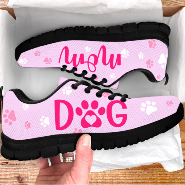 Dog Mom Shoes Paw Pink Sneaker Walking Shoes – Best Shoes For Dog Lover – Best Gift For Dog Mom