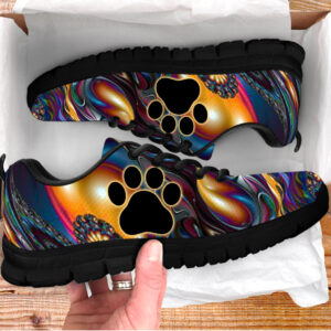 Dog Paw Icon Print Shoes Colorful Sneaker Walking Shoes Best Shoes For Dog Lover Best Gift For Dog Mom 3