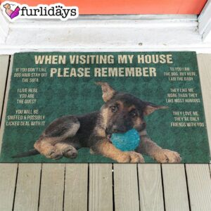 Dog s Rules Doormat Christmas Gift For Pet Lovers Unique Gifts Doormat 1