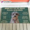 Dog’s Rules Doormat – Outdoor Decor – Christmas Gift For Dog Lovers
