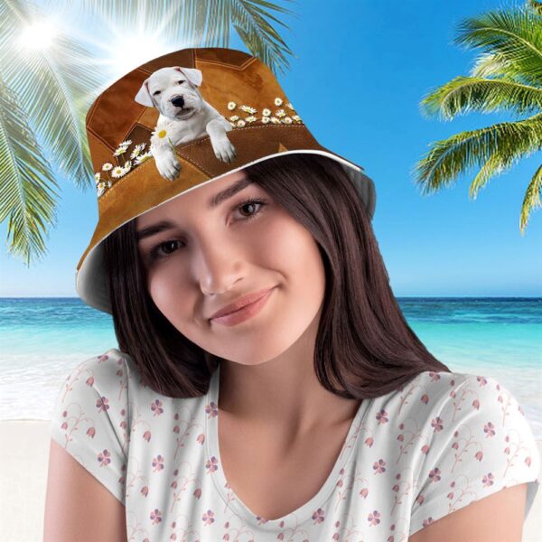 Dogo Argentino Bucket Hat – Hats To Walk With Your Beloved Dog – A Gift For Dog Lovers