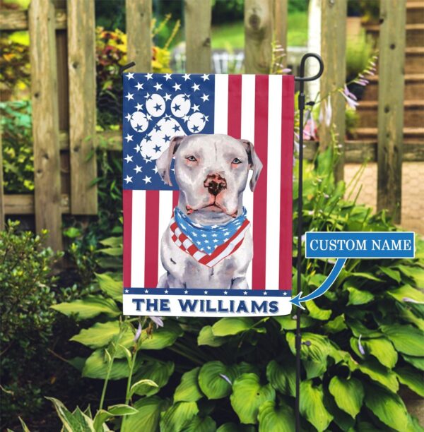 Dogo Argentino Personalized Garden Flag – Garden Dog Flag – Personalized Dog Garden Flags