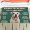 Dogo Argentino’s Rules Doormat – Outdoor Decor – Christmas Gift For Pet Lovers