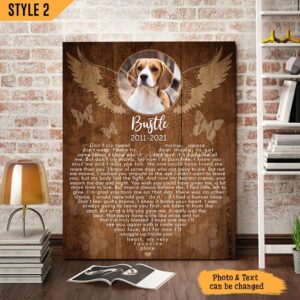 Don t Cry Sweet Mama Dog Poem Printable Vertical Canvas Wall Art Canvas Gift For Dog Lovers 1