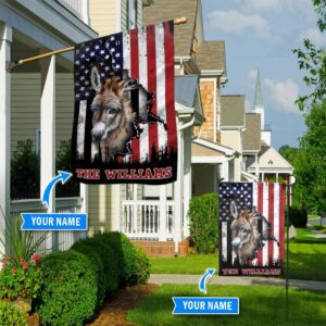 Donkey Personalized House Flag Custom Dog Garden Flags Dog Flags Outdoor 1
