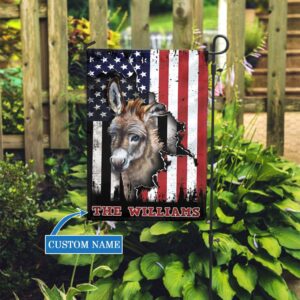 Donkey Personalized House Flag Custom Dog Garden Flags Dog Flags Outdoor 3
