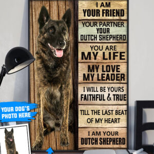 Dutch Shepherd Personalized Poster Canvas Dog Canvas Wall Art Dog Lovers Gifts For Him Or Her 1