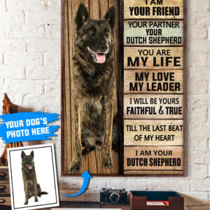 Dutch Shepherd Personalized Poster Canvas Dog Canvas Wall Art Dog Lovers Gifts For Him Or Her 3