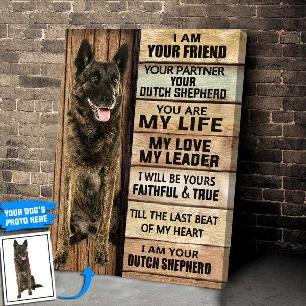 Dutch Shepherd Personalized Poster & Canvas – Dog Canvas Wall Art – Dog Lovers Gifts For Him Or Her