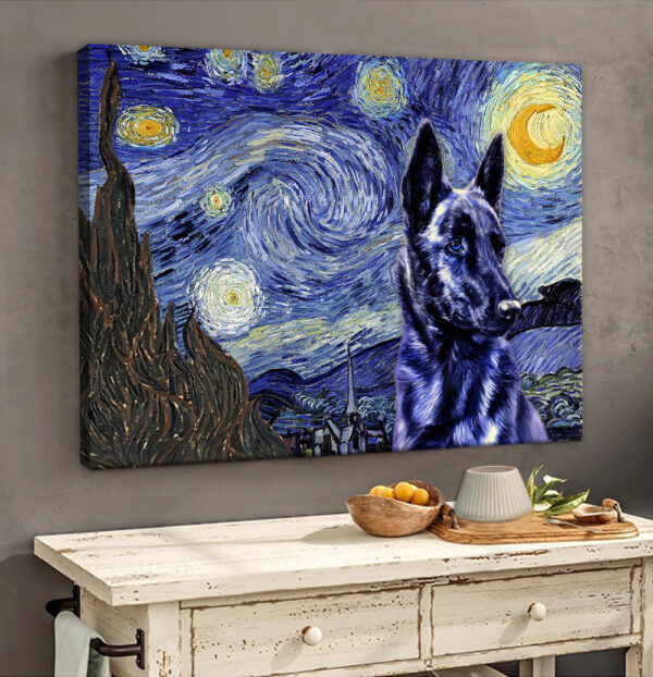 Dutch Shepherd Poster & Matte Canvas – Dog Wall Art Prints – Painting On Canvas
