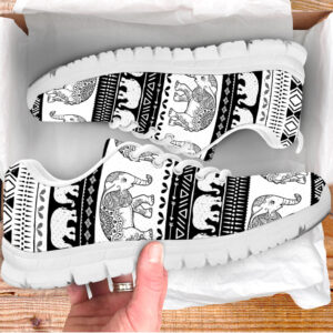Elephant Shoes Pattern Vector Sneaker Tennis Walking Shoes Best Gift For Men And Women 1