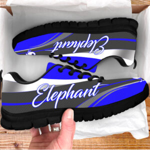 Elephant Wave Shoes 2 Vector Sneaker Tennis Walking Shoes Best Gift For Men And Women 3