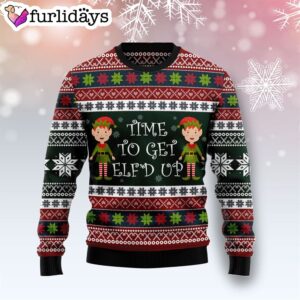 Elf Time Ugly Christmas Sweater –…