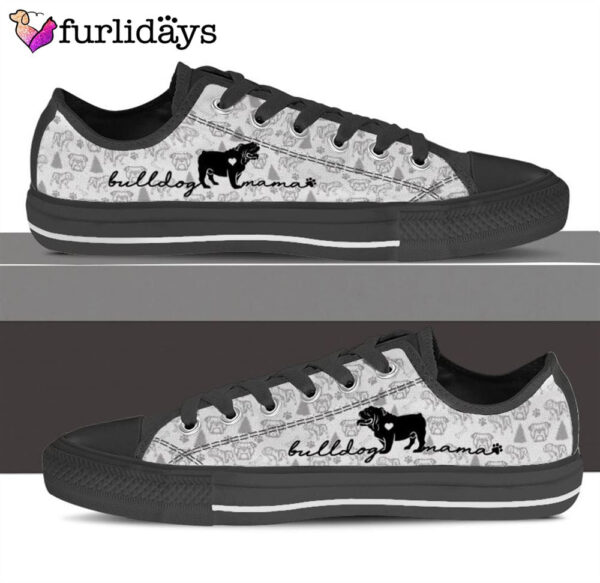 English Bulldog Low Top Shoes – Sneaker For Dog Walking – Dog Lovers Gifts for Him or Her