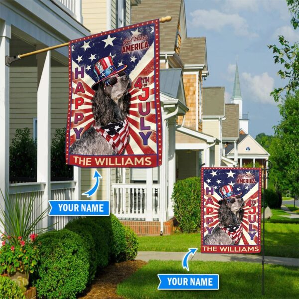 English Cocker Spaniel God Bless America – 4th Of July Personalized Flag – Custom Dog Garden Flags – Dog Flags Outdoor