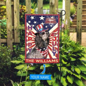 English Cocker Spaniel God Bless America 4th Of July Personalized Flag Custom Dog Garden Flags Dog Flags Outdoor 3
