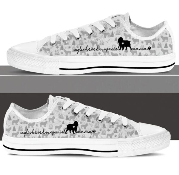 English Cocker Spaniel Low Top Shoes – Sneaker For Dog Walking – Christmas Holiday Gift For Dog Lovers