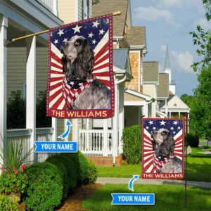 English Cocker Spaniel Personalized Flag Custom Dog Garden Flags Dog Flags Outdoor 1