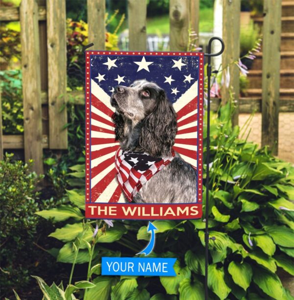 English Cocker Spaniel Personalized Flag – Custom Dog Garden Flags – Dog Flags Outdoor