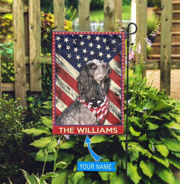English Cocker Spaniel Personalized Garden Flag – Custom Dog Garden Flags – Dog Flags Outdoor