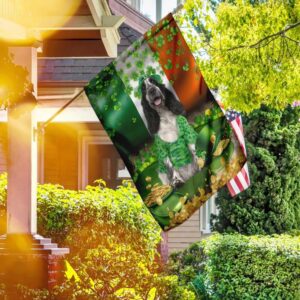 English Cocker Spaniel St Patrick’s Day Garden Flag – Best Outdoor Decor Ideas – St Patrick’s Day Gifts
