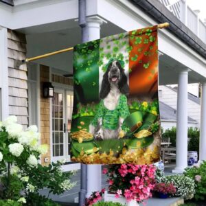 English Cocker Spaniel St Patrick s Day Garden Flag Best Outdoor Decor Ideas St Patrick s Day Gifts 2