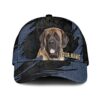 English Mastiff Jean Background Custom Name & Photo Dog Cap – Classic Baseball Cap All Over Print – Gift For Dog Lovers