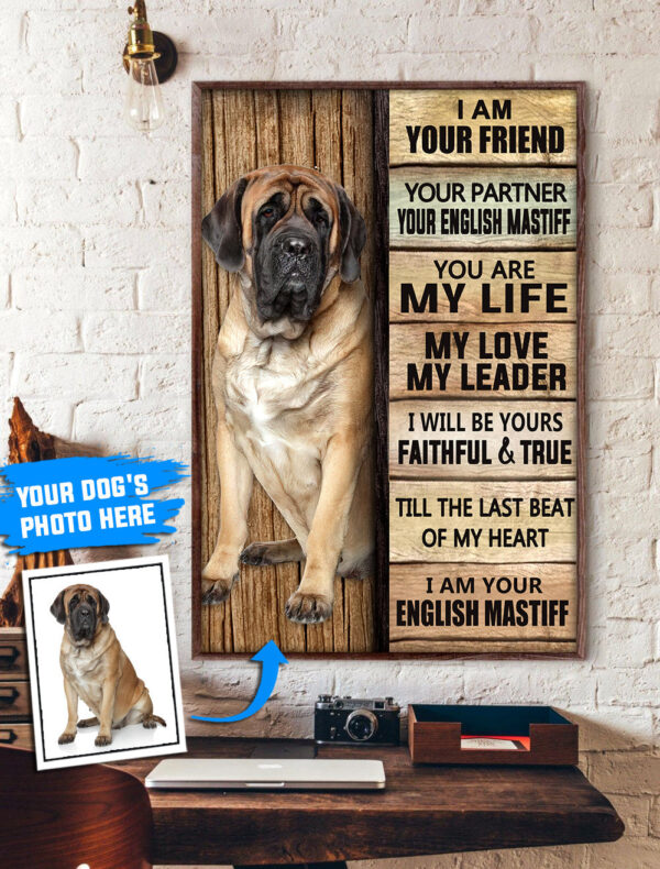 English Mastiff Personalized Poster & Canvas – Dog Canvas Wall Art – Dog Lovers Gifts For Him Or Her