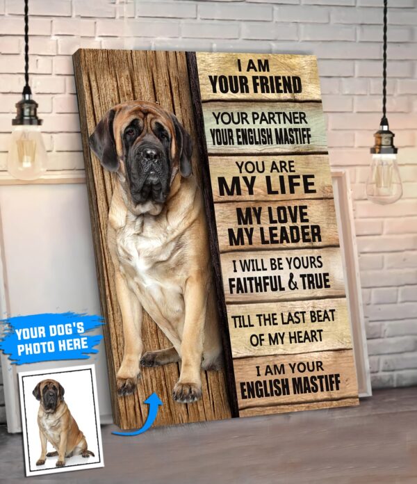 English Mastiff Personalized Poster & Canvas – Dog Canvas Wall Art – Dog Lovers Gifts For Him Or Her