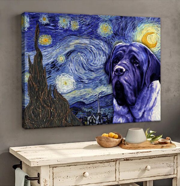 English Mastiff Poster & Matte Canvas – Dog Canvas Art – Poster To Print – Gift For Dog Lovers