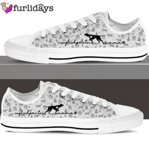 English Pointer Low Top Shoes Sneaker For Dog Walking Dog Lovers Gifts for Him or Her 3