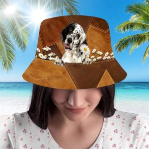 English Setter Bucket Hat Hats To Walk With Your Beloved Dog A Gift For Dog Lovers 2 gzye6j