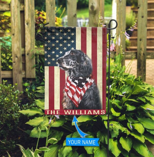 English Setter Personalized Garden Flag – Personalized Dog Garden Flags – Dog Flags Outdoor