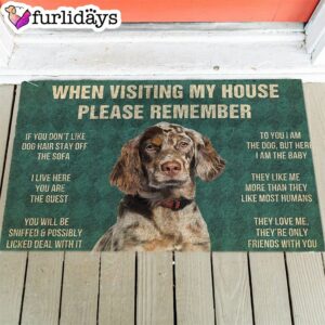 English Setter’s Rules Doormat – Funny…