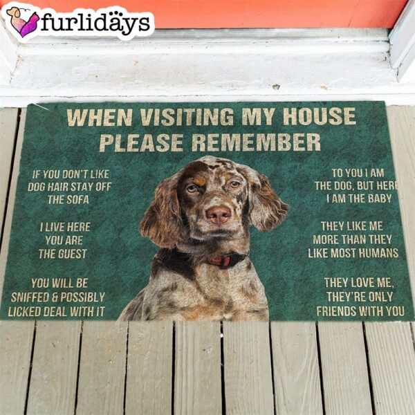 English Setter’s Rules Doormat – Funny Doormat – Christmas Holiday Gift