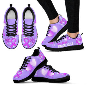 Epilepsy Awareness Shoes Heart Sneaker Walking Shoes Best Gift For Men And Women Shoes Gift For Adults 1