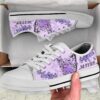 Epilepsy Cancer Shoes Butterfly Flower Low Top Shoes – Best Gift For Men And Women – Sneaker For Walking
