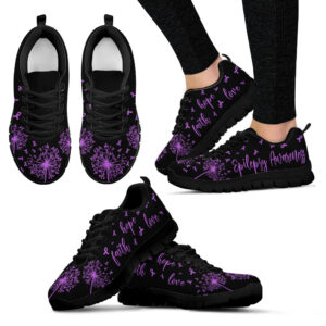 Epilepsy Shoes Faith Hope Love Fly…