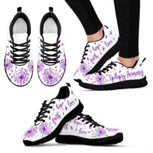 Epilepsy Shoes Faith Hope Love Fly White Sneaker Walking Shoes Best Gift For Men And Women 1