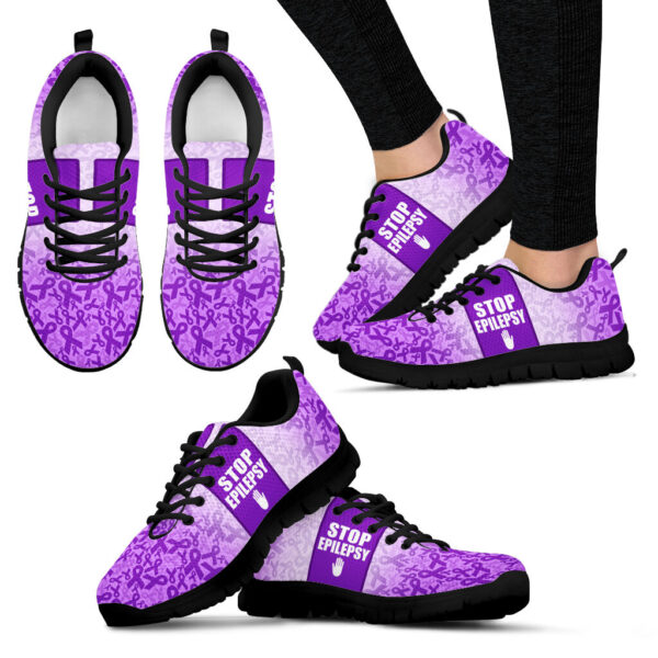 Epilepsy Style Shoes Sneaker Walking Shoes – Best Shoes For Men And Women – Cancer Awareness Shoes