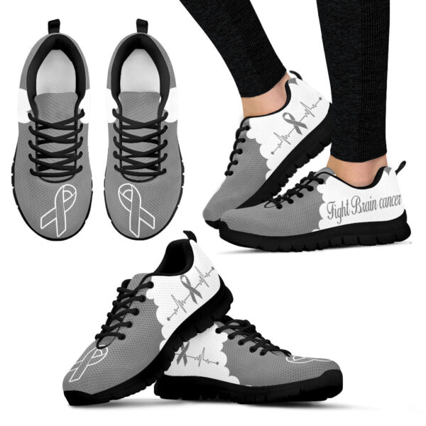 Fight Brain Cancer Shoes Sneaker Walking Shoes – Best Gift For Men And Women – Cancer Awareness Shoes Malalan