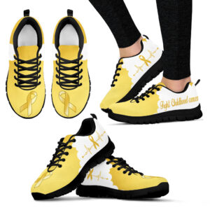 Fight Childhood Cancer Shoes Sneaker Walking…