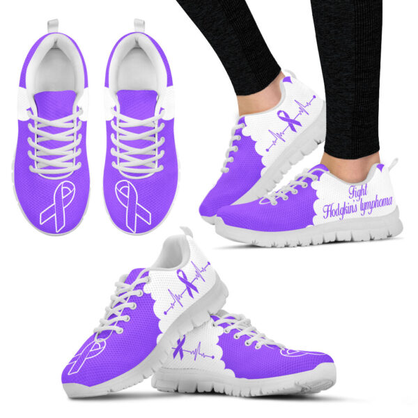 Fight Hodgkin’s Lymphoma Shoes Cloudy Sneaker Walking Shoes – Best Gift For Men And Women